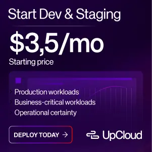 UpCloud VPS - Cloud Built for Developers