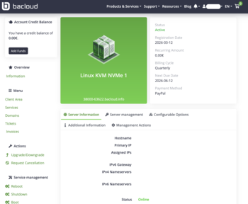 Bacloud Console