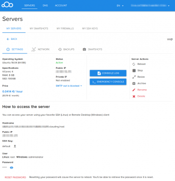 Cloudingio Console