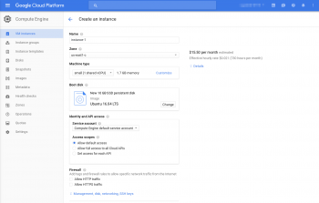 Gce Create Instance