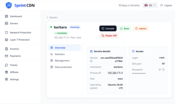 Sprintcdn Console