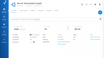 Vultr Console